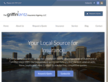 Tablet Screenshot of griffinlantzinsurance.com